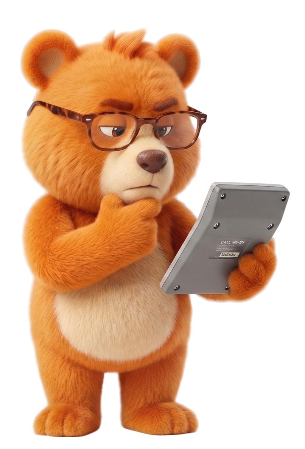 Mascota Trivix con calculadora